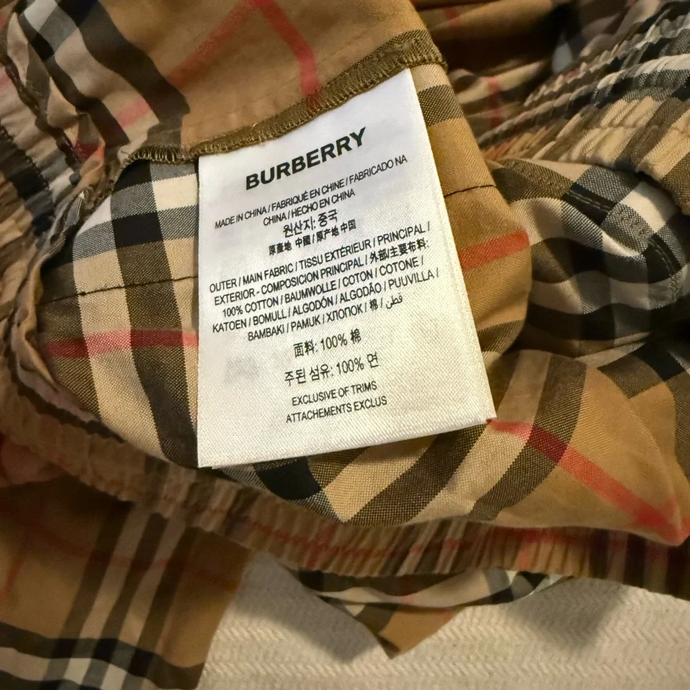 Burberry Beige and Black Plaid Trousers - Picture 7 of 7